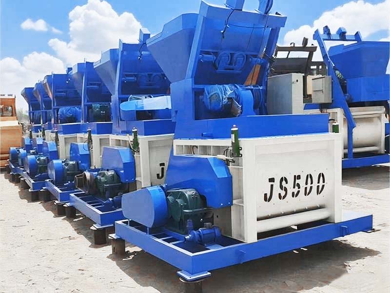 JS500 Double Shaft Concrete Mixer