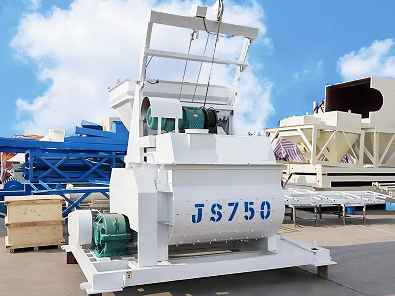 JS750 Double Shaft Concrete Mixer