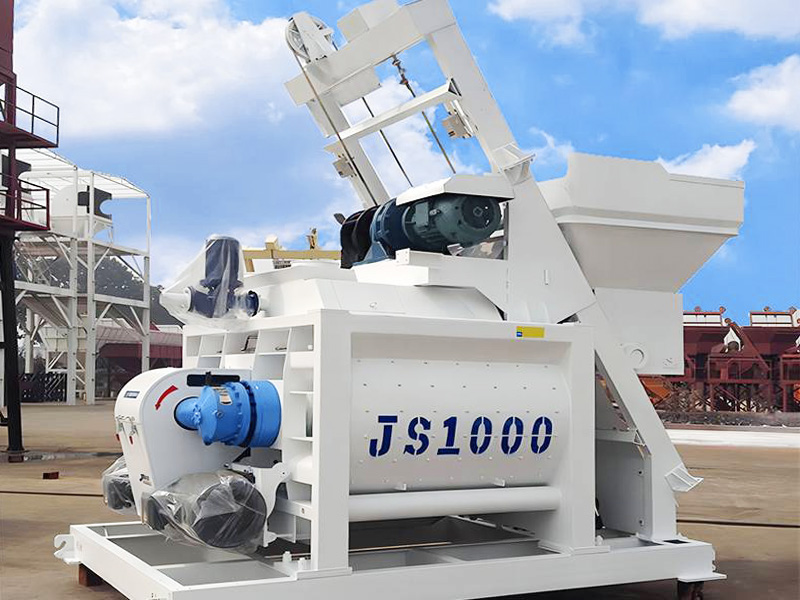 JS1000 Double Shaft Concrete Mixer