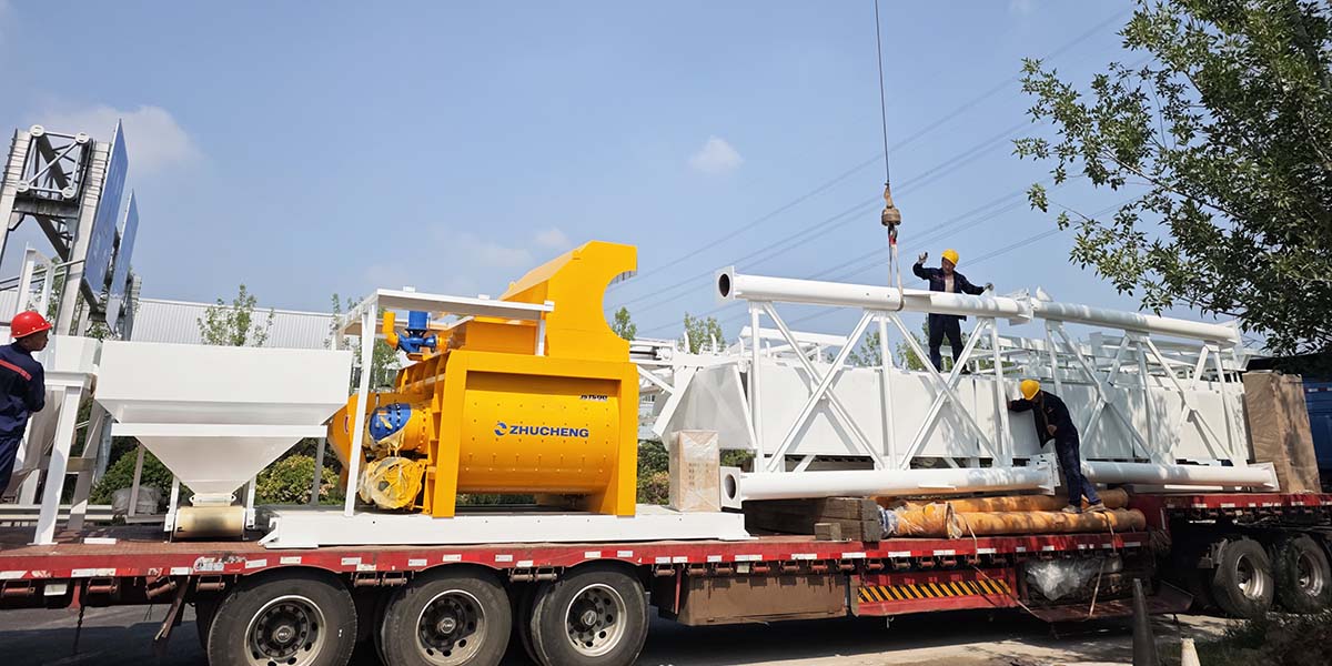 HZS90 Ready Mix Concrete Plant to Mongolia