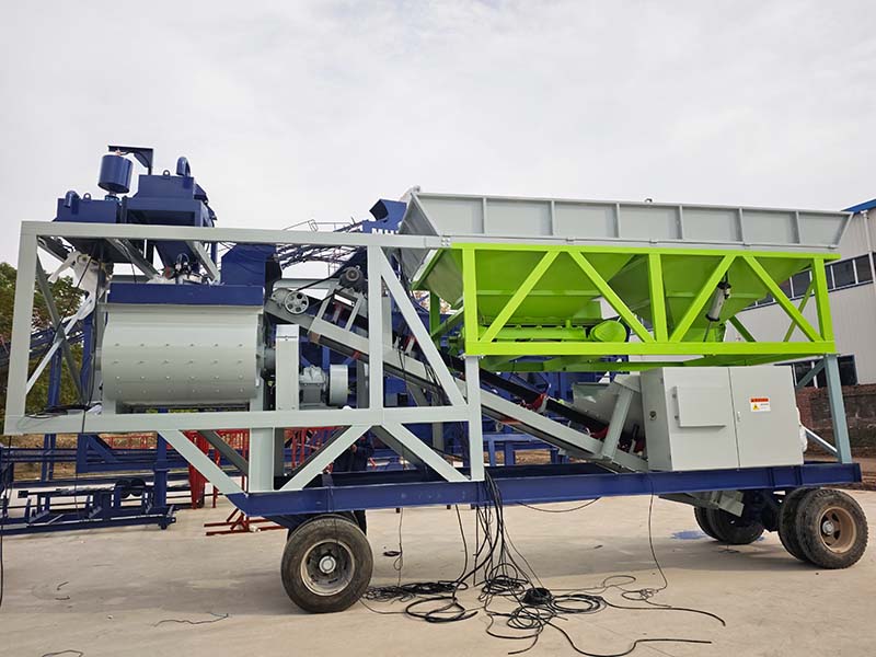 YHZS25 Portable Concrete Plant Test Run