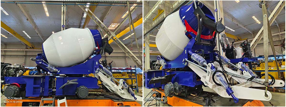 3.5m³ Self-Loading Concrete Mixer Truck to Tajikistan