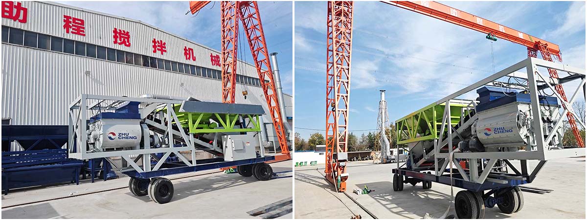 YHZS25 Mobile Concrete Plant to Croatia