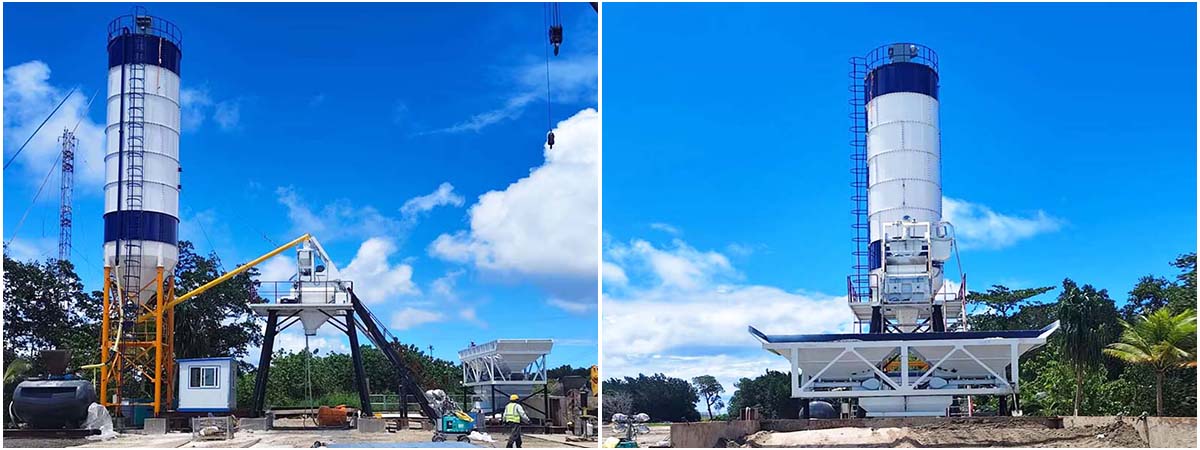 HZS35 Concrete Batching Plant in Japan