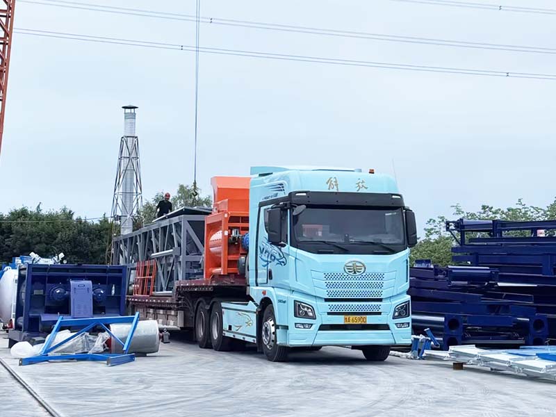 Concrete Batching Plant Shipped to Tajikistan