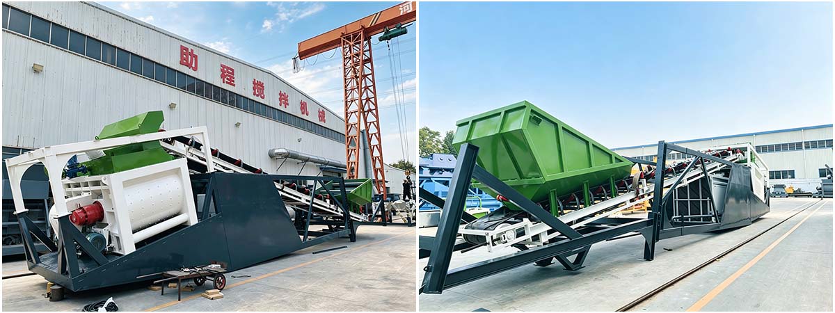 YHZS60 Mobile Concrete Batching Plant to Africa