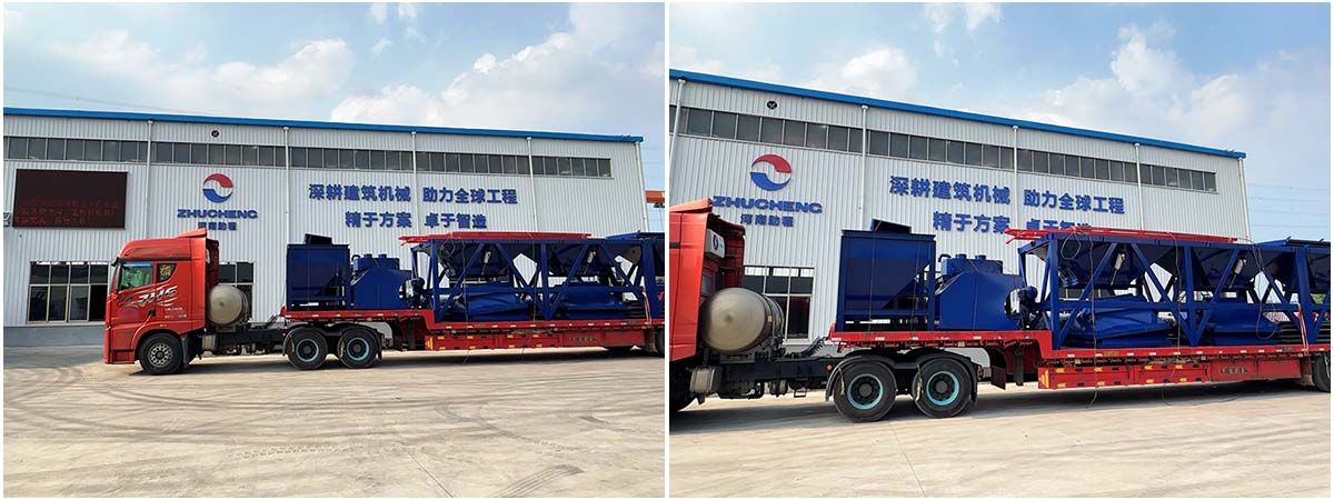 90m³/h Concrete Batching Plant to Tajikistan