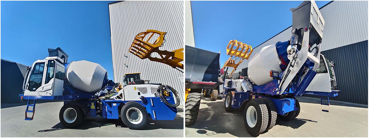 3.5m³ Self-Loading Concrete Mixer Truck to Belgium